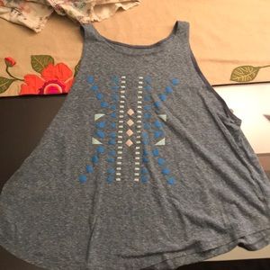 Roxy Tribal print flowy tank top size large